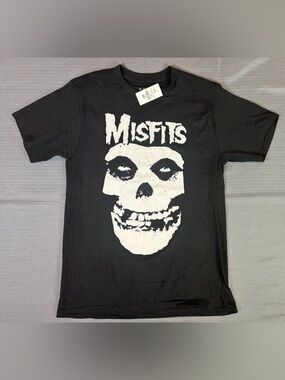 Misfits Skull Graphic T Shirt Womens M Black Punk Band Tee NWT